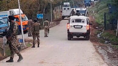 Security forces personnel during a search operation in Bisaran forest area a day after a terrorist attack in Pahalgam, Anantnag, J & K, Wednesday, April 23, 2025. (PTI Photo)