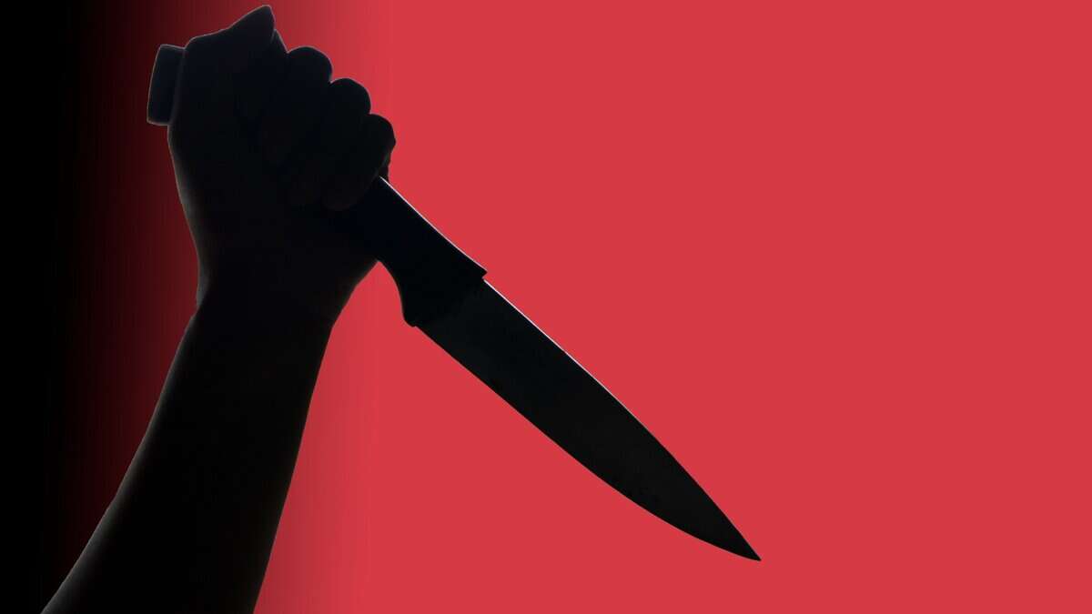 Representational Image of man holding a knife