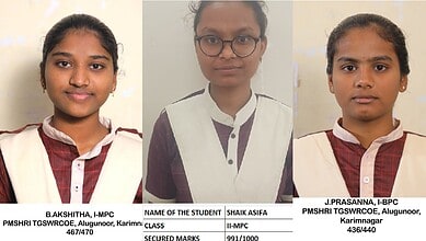 TGSWREIS students bag 26 state ranks in intermediate exams held in 2025.