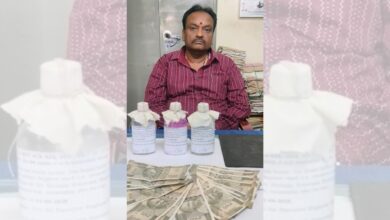 The senior assistant at the office of the executive engineer, Panchayat Raj division, Armoor, was arrested for accepting bribe of Rs 7,000.