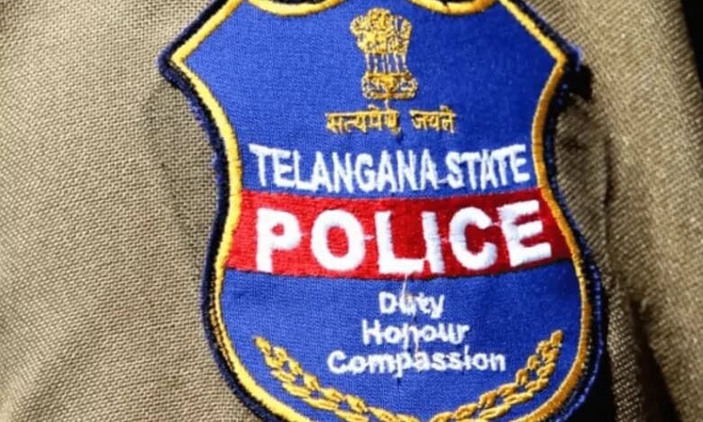 Representational Image of Telangana police logo on uniform