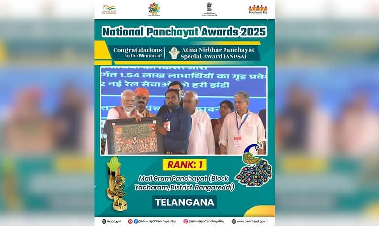 Telangana's Mall panchayat bags national award for self sufficiency