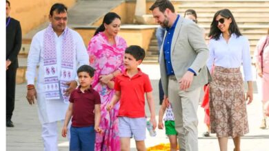 US VIce President JD Vance with his Family