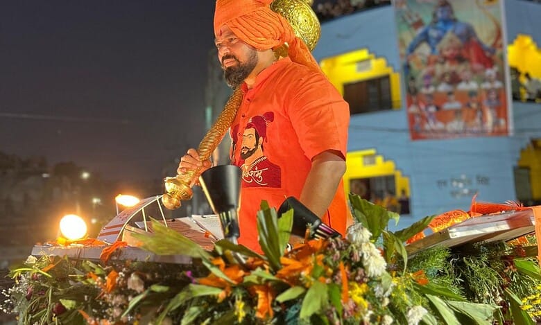 Raja Singh at Rama Navami Rally in Hyderabad