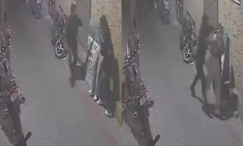 CCTV image of a man groping a woman in Bengaluru