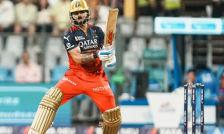 Royal Challengers Bengaluru's Virat Kohli plays a shot during the IPL match between Mumbai Indians and Royal Challengers Bengaluru at the Wankhede Stadium in Mumbai on Monday