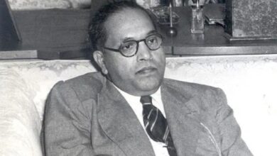 The image displays the picture of Dr BR Ambedkar. April 16, 2025
