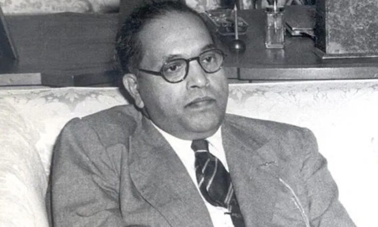 The image displays the picture of Dr BR Ambedkar. April 16, 2025