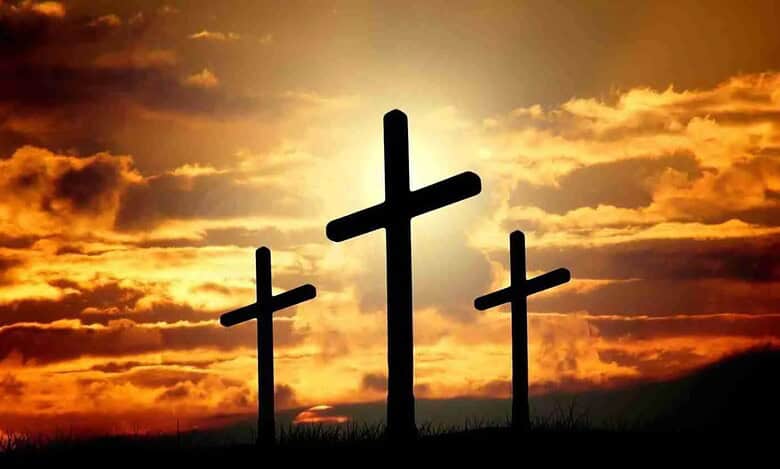 The image displays a representational image of Christianity. April 16, 2025