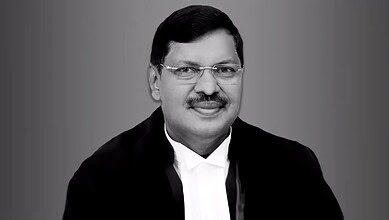 The image displays a picture of Justice Bhushan Ramkrishna Gavai. April 16, 2025