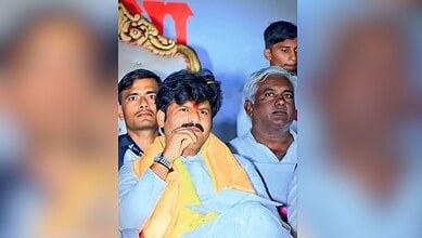 The image displays a picture of BJP MLA Gopichand Padalkar. April 26, 2025