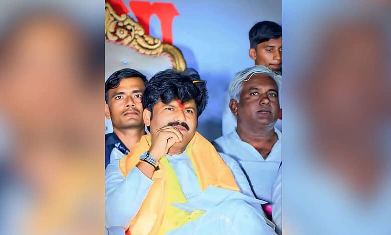 The image displays a picture of BJP MLA Gopichand Padalkar. April 26, 2025