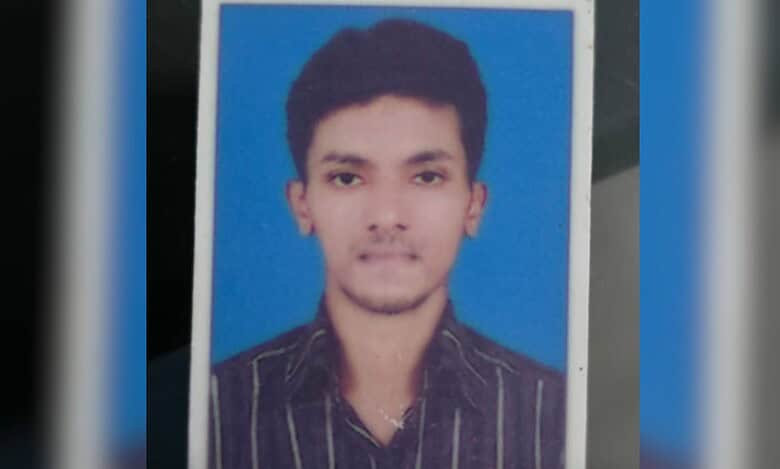 The image displays a picture of Muslim Keralite Ashraf who was lynched in Mangaluru