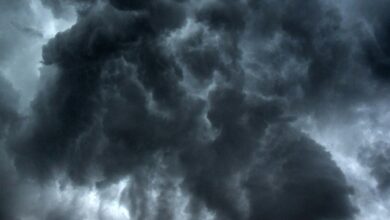 Representative image of dark storm clouds over Telangana - IMD Hyderabad warns of severe thunderstorms
