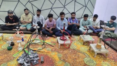Illegal hookah parlour in Hyderabad