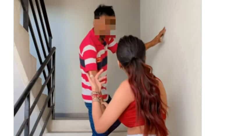 Influencer harassed while making Instagram reels.
