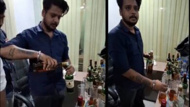 Man mixes cheap liquor with expensive liquor in Hyderabad