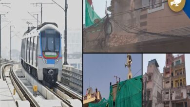Demolitions of properties for metro rail in Old City of Hyderabad.