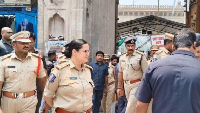Ahead of protest against Waqf Act, police tightened security at Makkah Masjid in Hyderabad