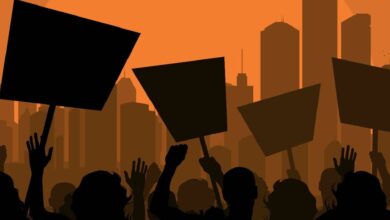 Representational photo of protest in Hyderabad