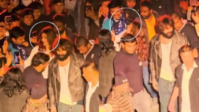 Shocking video shows man forcefully pulling Sreeleela in crowd