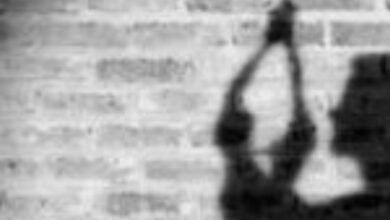 Representational Image of man hanging himself