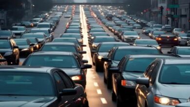 A representational image depicting traffic