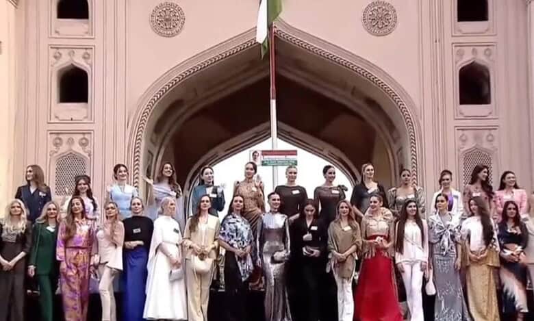 109 Miss World 2025 contestants visit Charminar on May 13