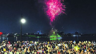 Fireworks at Tank Bund for Sunday funday