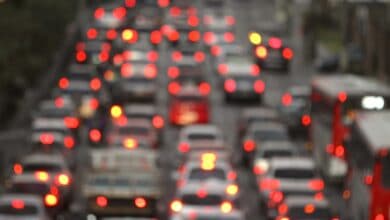 A representational image depicting traffic in Hyderabad