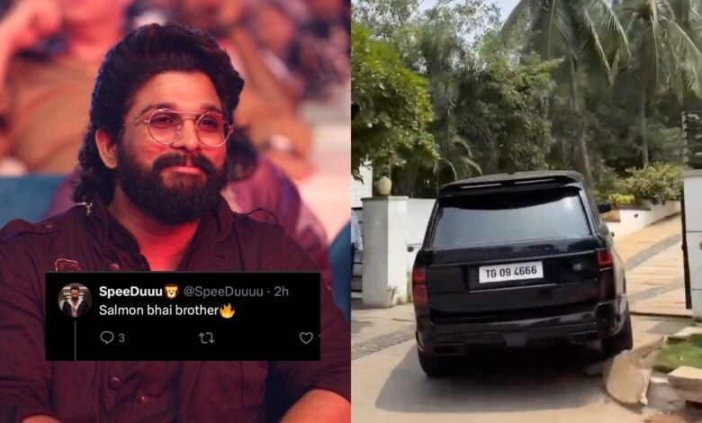 Allu Arjun's viral car driving video