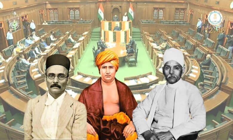 Delhi Assembly to display portraits of Savarkar, Saraswati, Malviya