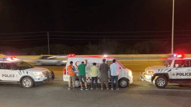 Saudi police arrest ambulance driver and four individuals for attempting to enter Makkah illegally during Haj 2025.