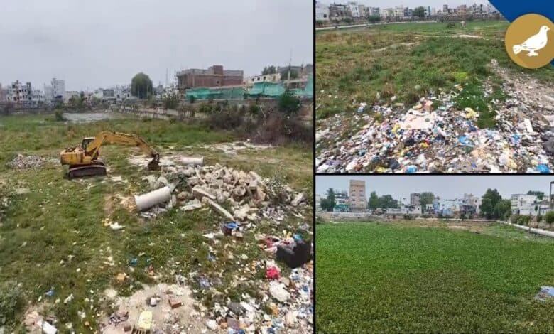 Neglected Katora Houz in Hyderabad's Golconda Fort