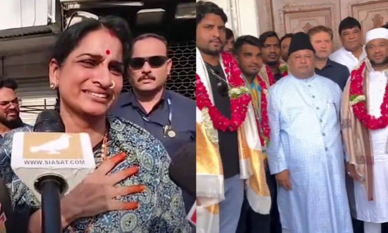 Madhavi Latha praises, AIMIM felicitates brave men.