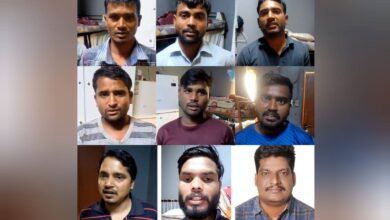 1. Collage of six Indian men stranded in Dammam, Saudi Arabia, after their employer confiscated their passports and halted work.