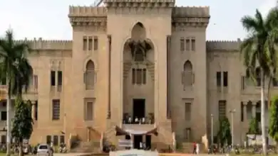 An image of Osmania University in Hyderabad