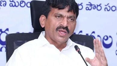 housing minister Ponguleti Srinivasa Reddy holds a review meeting with collectors on Indiramma houses, Bhu Bharathi and NEET exam Friday, on May 2.