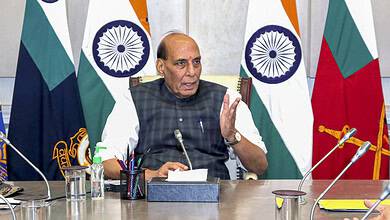 Rajnath Singh meets CDS and three service chiefs