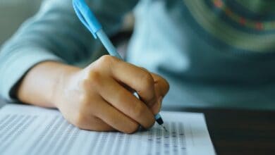 Representational Image of student writing JEE Advanced 2025 exam