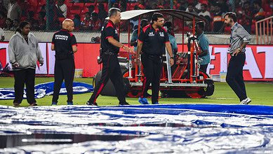 Rains at SRH vs DC match