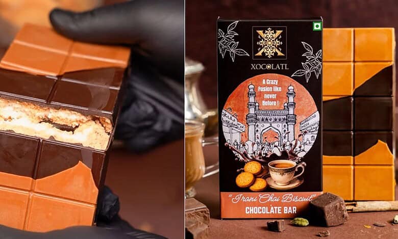 Irani Chai Biscuit Chocolate bar by Xocolatl