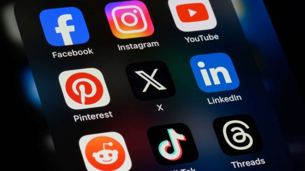 A photo of social media symbols. Social media post on Eid Al Adha to protests at Musheerabad