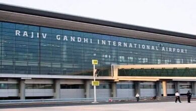 Picture of the Rajiv Gandhi International Airport in Hyderabad