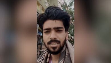 The image displays a picture of a young man who works as an AC technician