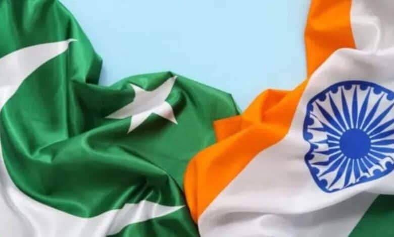 India and Pakistan flags used as representation image