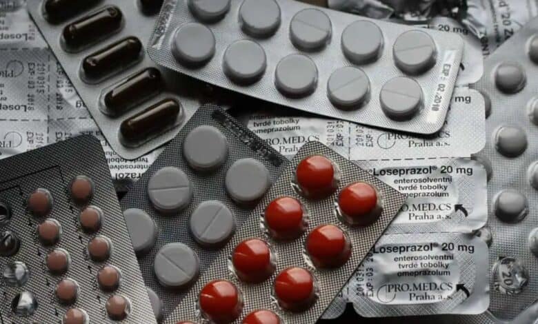 The image displays a picture of medicines
