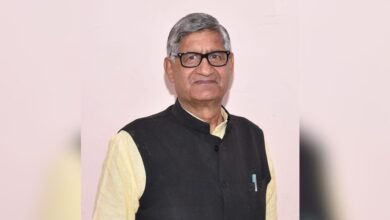 The image displays a picture of Haryana BJP Rajya Sabha MP Ramchandra Jangra