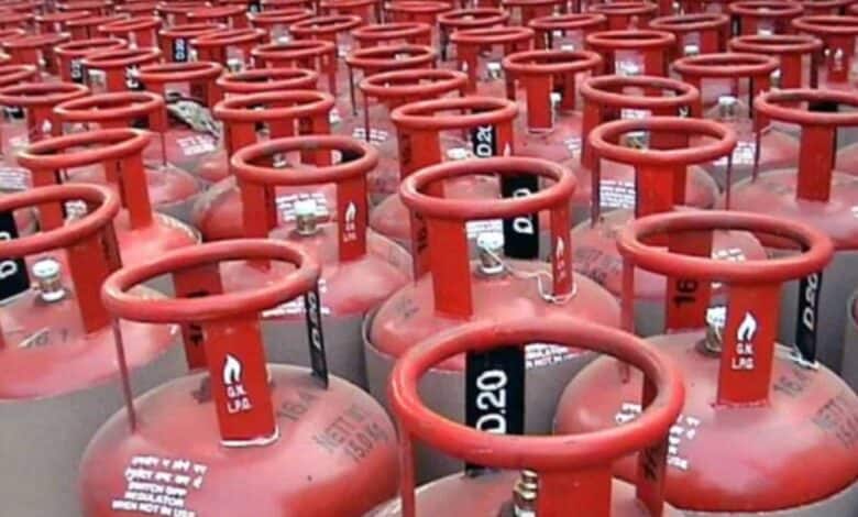 An Image of LPG cylinders used for representational purpose