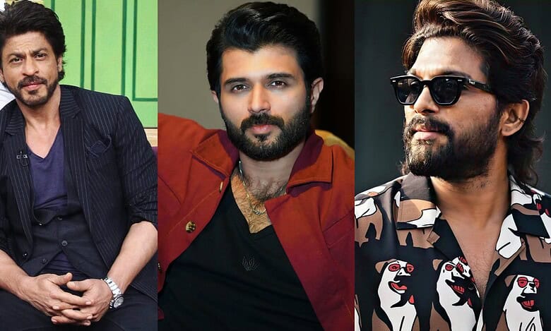 Actors Shah Rukh Khan , Vijay Devarakonda and Allu Arjun